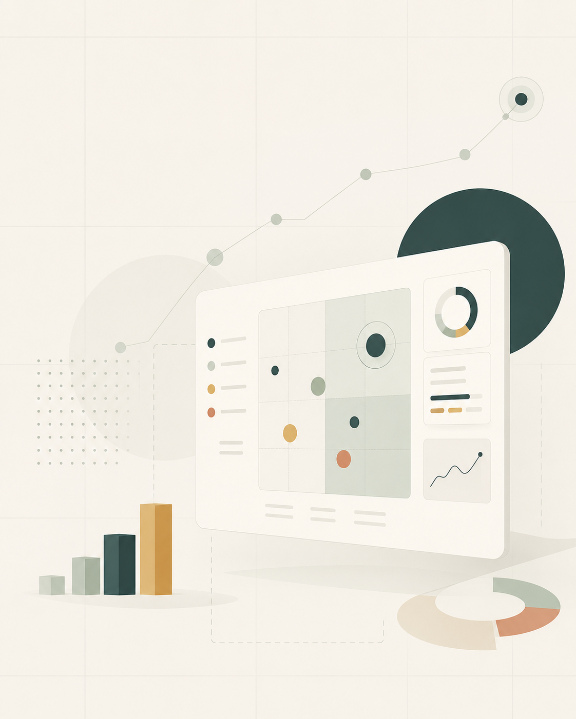 Market intelligence dashboard and report visualization